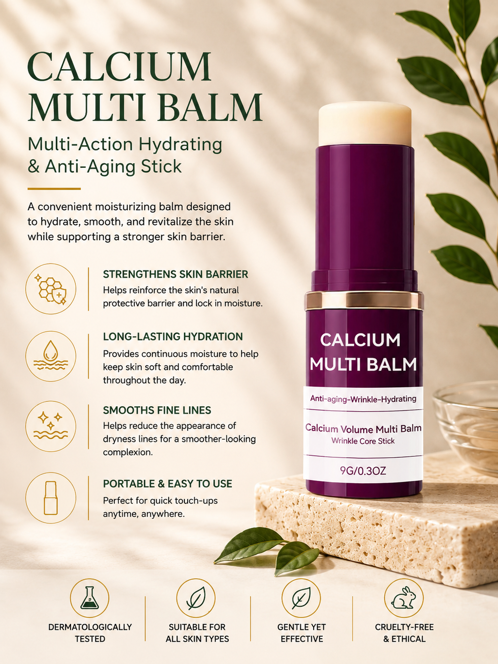 Collagen Firming Moisturizing Stick — Daily Face Cream