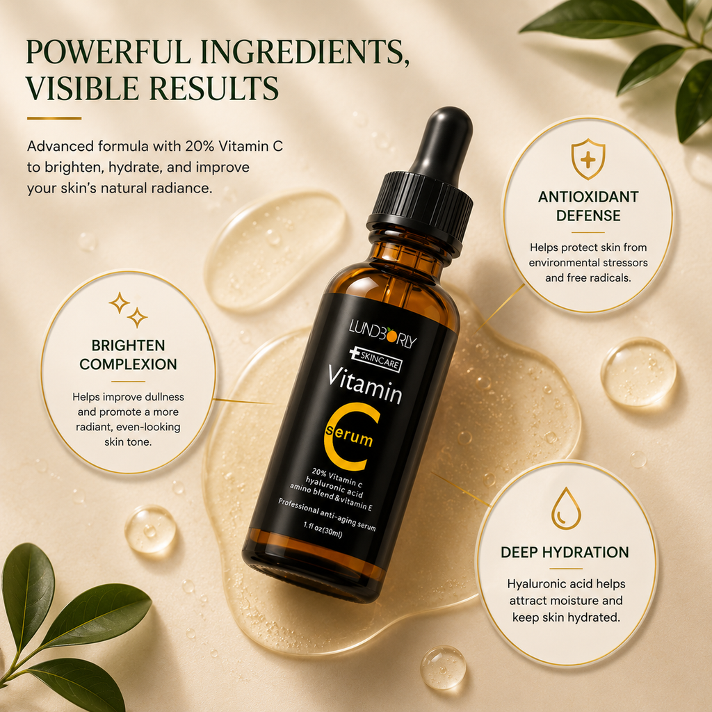 Vitamin C & E Brightening Serum — Glow & Antioxidant Defense