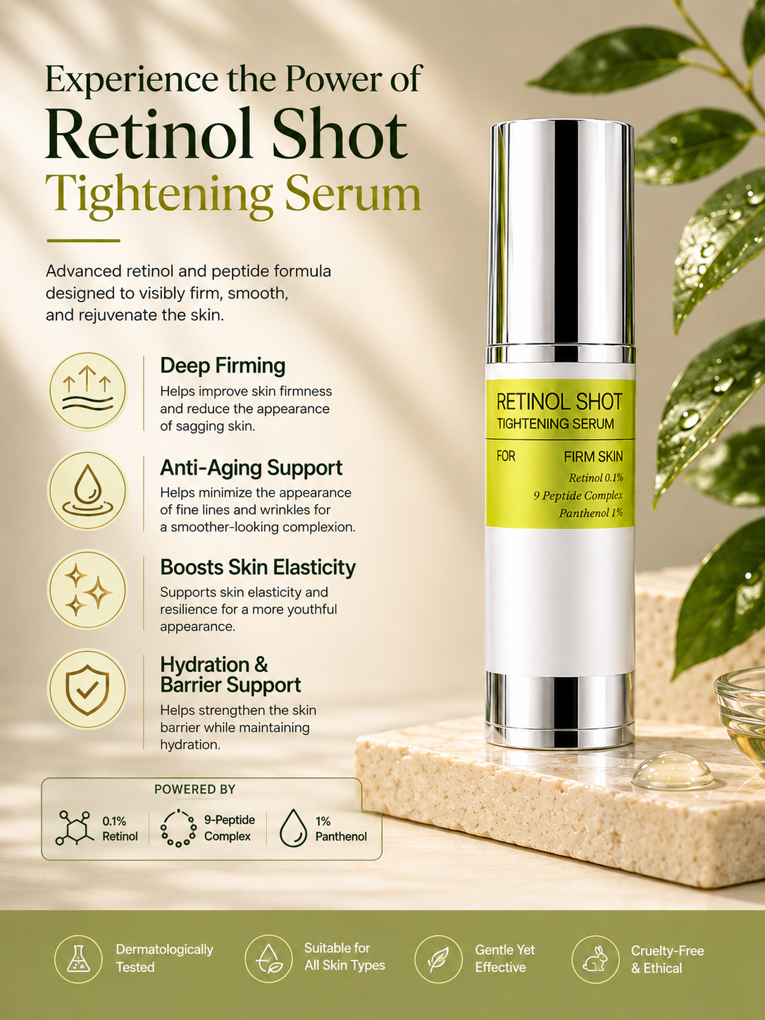 Retinol Eye Serum — Hydrating & Brightening Eye Care